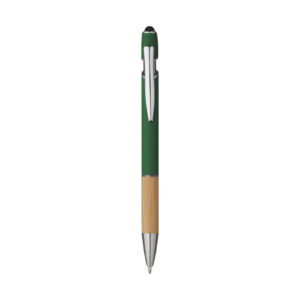 5698 Iris - Penna Sfera Soft Touch In Alluminio E Bamboo
